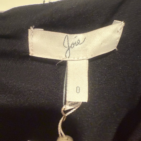 Joie NWT Size 0 Black & Red Spaghetti Strap
 V-Neck Layered Party Dress (0598) - Picture 11 of 13